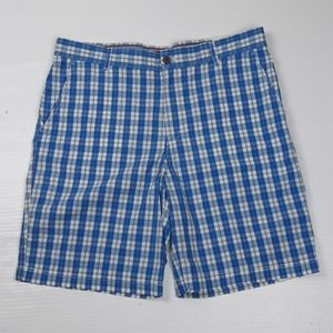 Izod Blue Revival Checks Men's Shorts size 38W